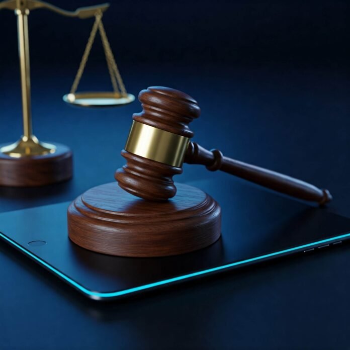 Gavel on Digital Tablet