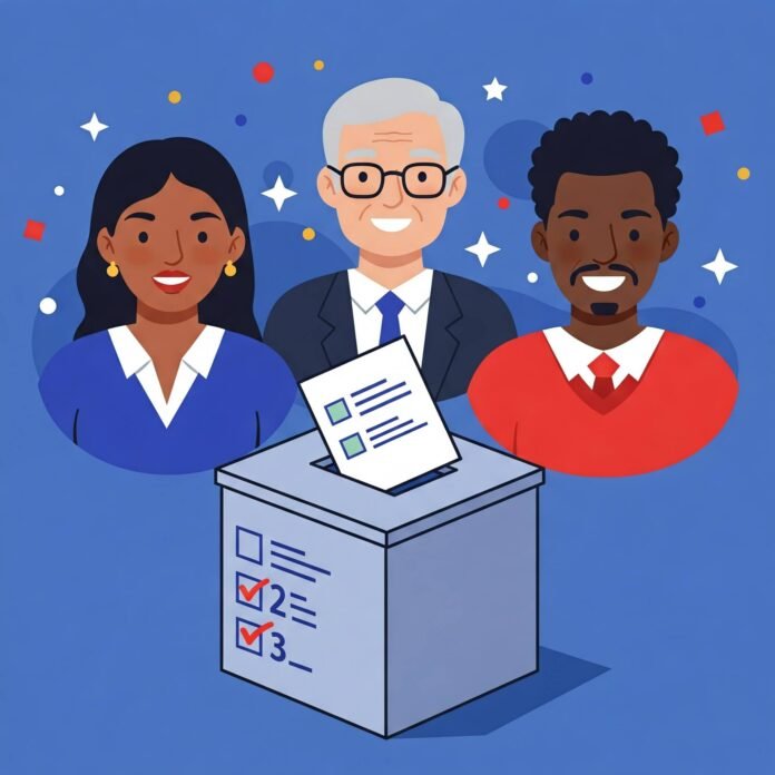 Ranked Choice Voting Ballot