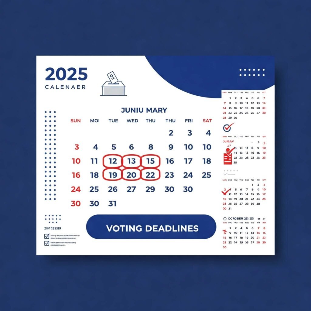 2025 voting deadlines calendar.